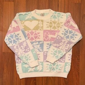 Vintage Glitter Winter Jolie Sweater